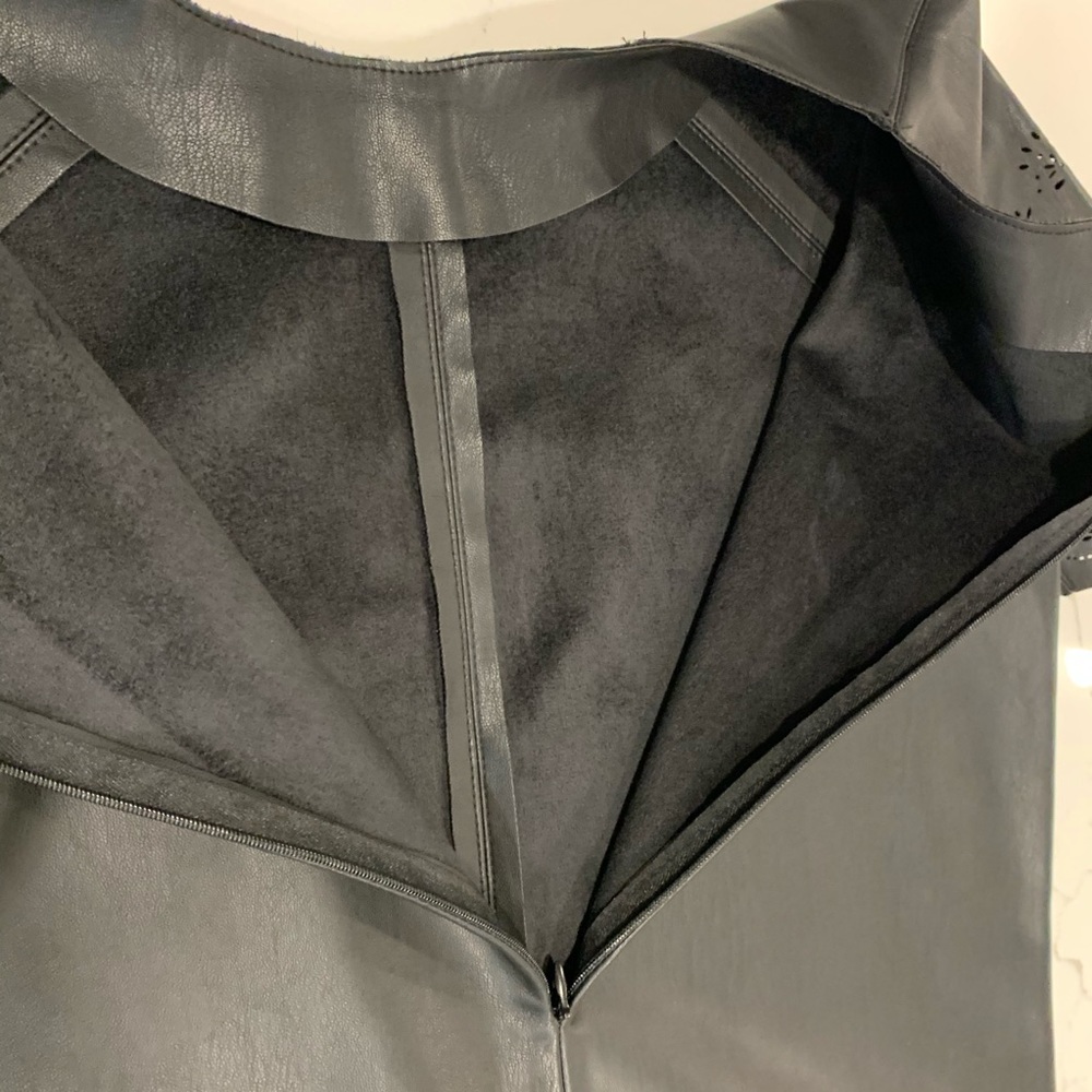 ZARA FAUX LEATHER DRESS - Picture 9 of 9